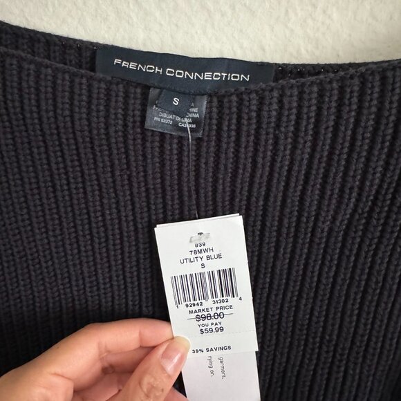 French Connection Millie Mozart Ribbed Sweater - Picture 3 of 3